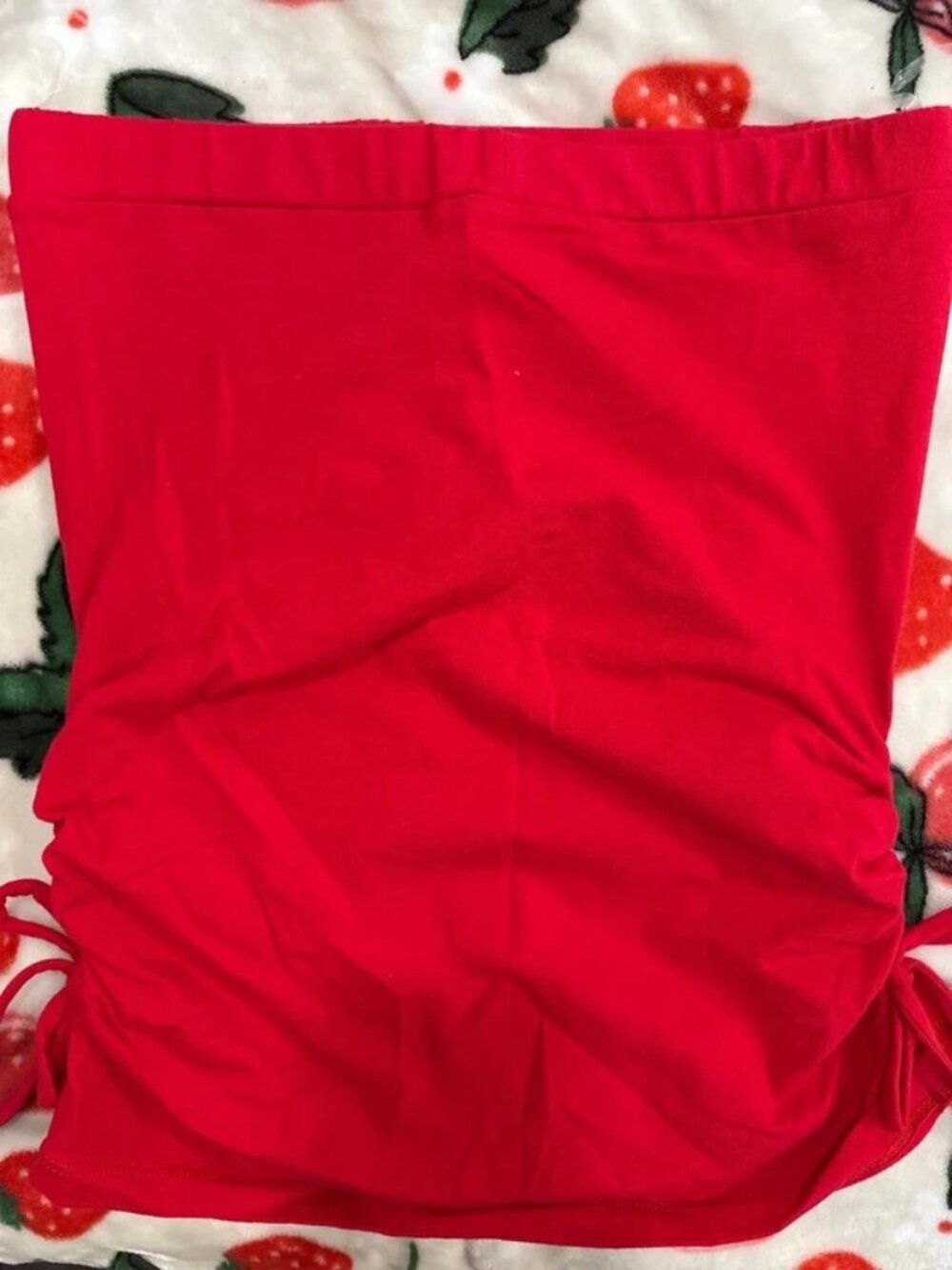 Red Graphic Rhinestone Tube Top - Picture 5 of 5